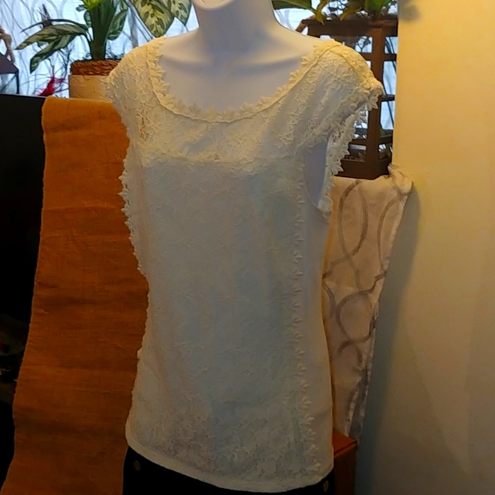 Lace Ivory top